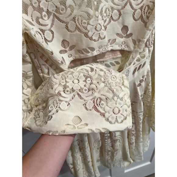 Free People White Lace Midi Dress - Picture 8 of 12